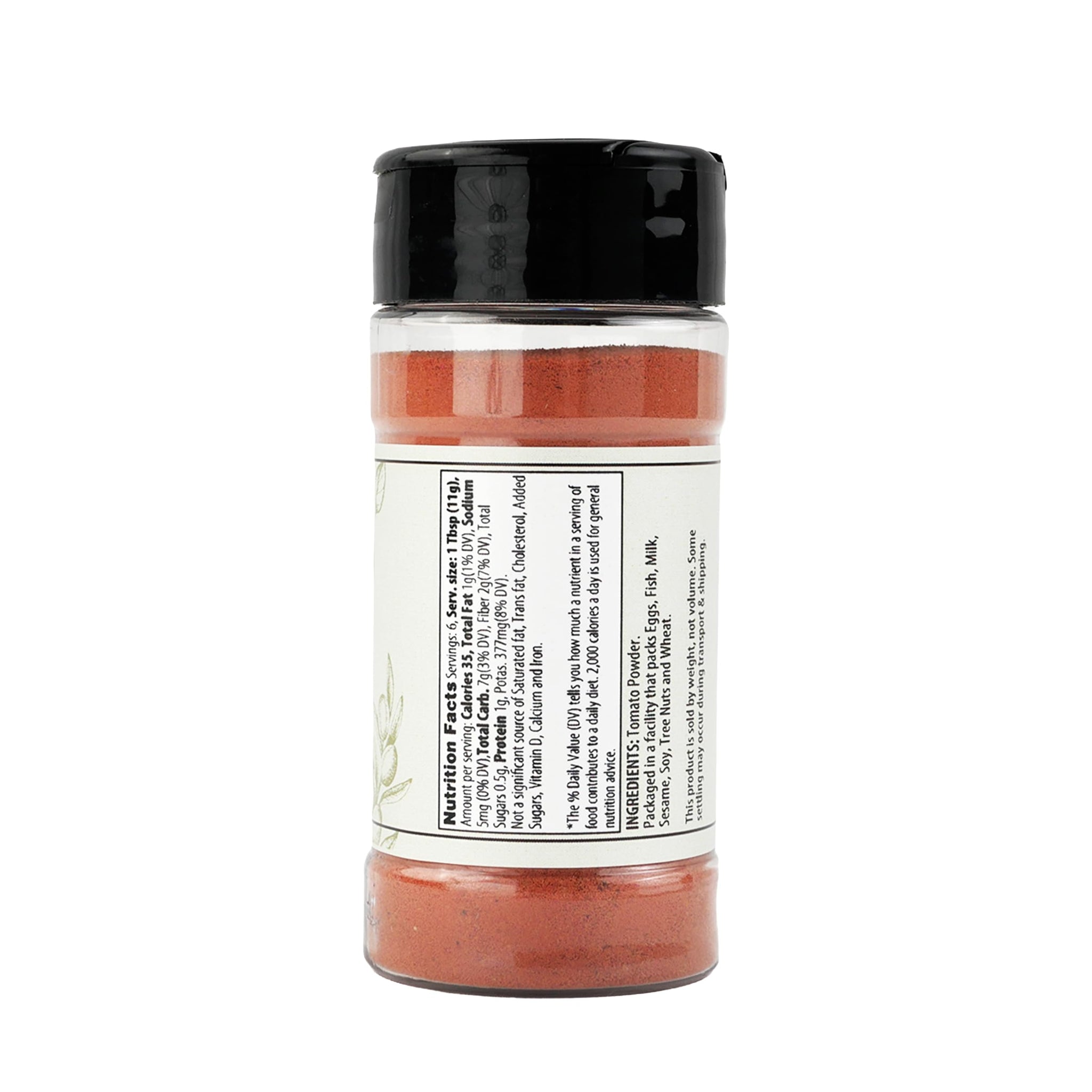 Olive & Vine Tomato Powder, Rich Tomato Flavor, For Sauces & Soups, Authentic Taste, For Global Recipes (2.4 Ounce)