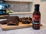Pepper Joe’s Ghost Pepper BBQ Sauce - Hot and Spicy BBQ with Delicious Flavor Balance - Beer Infused Bhut Jolokia Pepper BBQ - 14 Ounces (3 Pack)