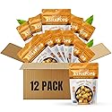 AshaPops Turmeric Garlic Flavored Popped Water Lily Seeds, 0.5 oz (Pack of 12) - Gluten-Free, Vegan, Paleo, Nut-Free, Corn-Free, Soy-Free, Non-GMO