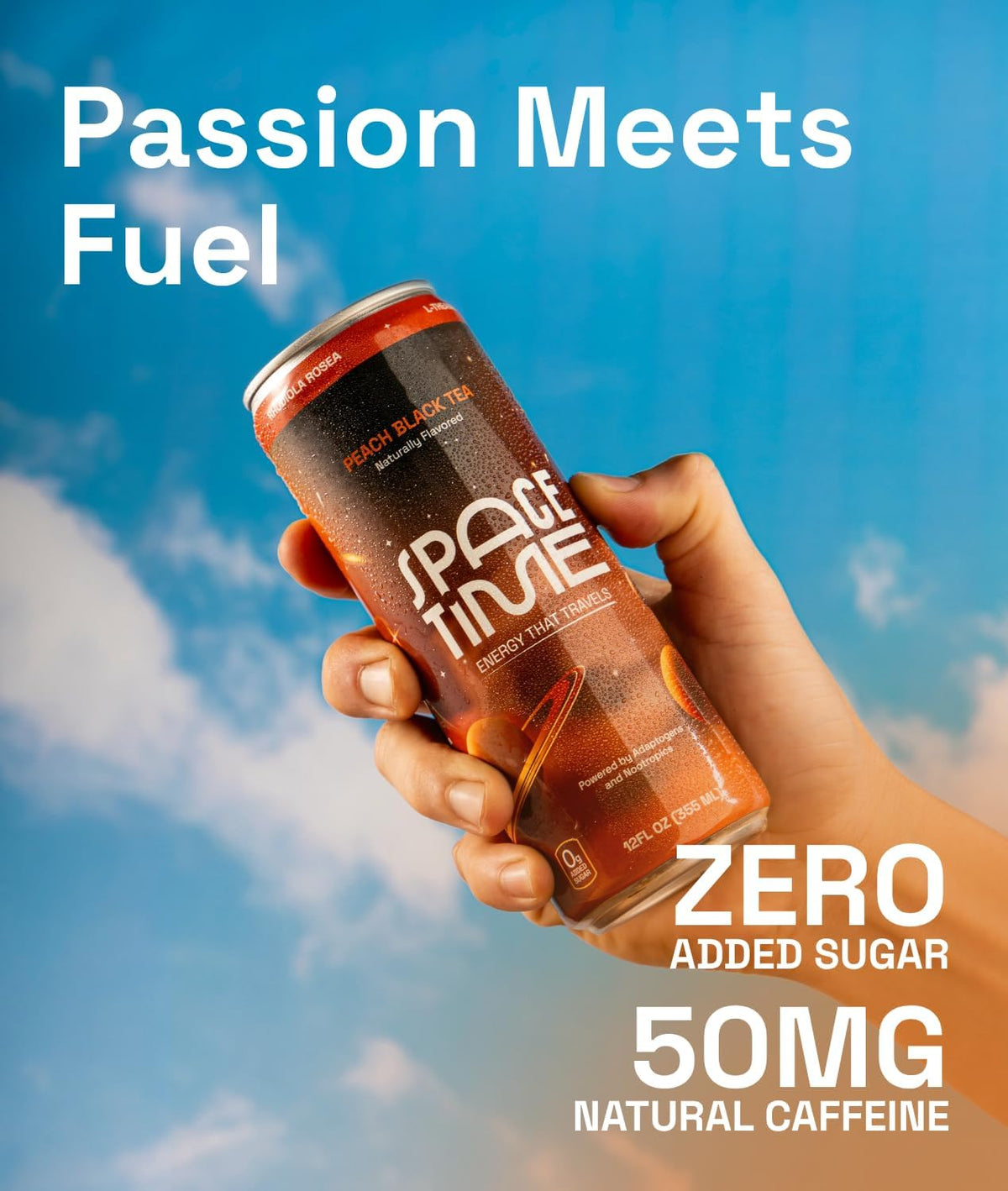 SpaceTime Productivity & Focus Energy Drink, Real Juice Nootropic Drink