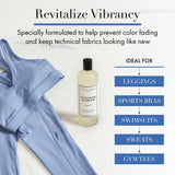 The Laundress Activewear Laundry Detergent, 32 Oz, Marine Fragrance, 4-in-1 Enzyme Blend for Workout Performance Fabrics, Fights Sweat Odors & Stains