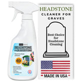 Riverside Essentials 16oz Headstone Cleaner for Graves, Tombstones & Headstones - Highly Effective Solution for Restoring and Protecting Memorials