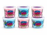Cotton Candy Tubs | Vanilla & BlueRaspberry flavor Tub 6 pack assorted (7.5 Oz) - | Lupy Lups