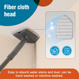 CLEANHOME Tub Tile Scrubber Brush with 3 Different Function Cleaning Pads and 56" Extendable Long Handle-No Scratch for Cleaning Bathroom Kitchen