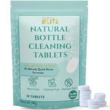 Salem's Elite Brand 12 Effervescent Water Bottle Cleaning Tablets | Tumbler Cleaning Tablets | Deodorizes & Removes Stains on Stainless Steel