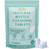 Salem's Elite Brand 12 Effervescent Water Bottle Cleaning Tablets | Tumbler Cleaning Tablets | Deodorizes & Removes Stains on Stainless Steel