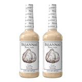 BRIANNAS - Home Style Asiago Caesar Dressing - Fine Salad Dressing made with Premium Ingredients - Gluten Free and Low Sugar Dressing - 32 oz. Bottles
