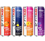 LIFEAID FITAID Energy, 200mg Natural Caffeine, Keto, Variety Pack, Optimum Performance Formula: BCAAs, Quercetin, Electrolytes, Omega-3s, 15 Calories