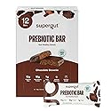 Supergut GLP-1 Boosting Prebiotic Bars, Chocolate Brownie - Gut Healthy Protein Snacks & Breakfast Bars - Keto-Friendly Meal Replacement Energy Bars