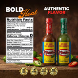 El Yucateco Habanero Hot Sauce Variety Pack, Green and Red Chile Habanero Salsa Picante
