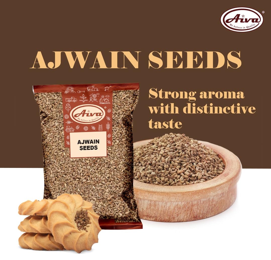 Aiva Ajwain Seeds | Carom Seeds Spice | Bishop Whole Seeds - 5 lb