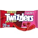 TWIZZLERS PULL 'N' PEEL Cherry Flavored Licorice Style, Chewy Candy Big Bag, 28 oz