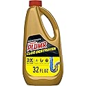 Clorox Liquid-Plumr Pro-Strength Clog Destroyer, Liquid Drain Cleaner, 32 Fl Oz., Pack of 9 (Pack May Vary)