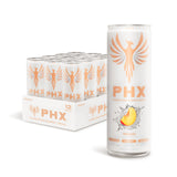 PHX Hydration Energy Drink - 700mg Electrolytes, 200mg Natural Green Tea Caffeine, 100% Daily Value 8 Essential Vitamins - 12 oz Cans (12 Pack) (12