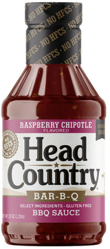 Head Country BBQ Sauce, Raspberry Chipotle | 20 oz | Sweet & Smoky Barbecue