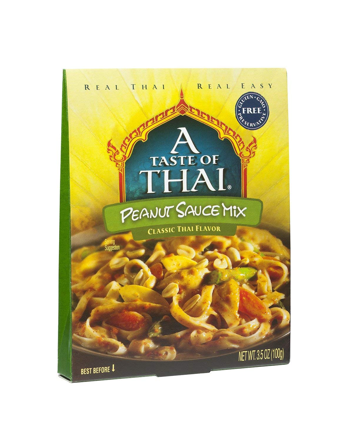 A Taste of Thai Peanut Sauce Mix Packets | Authentic Thai-Style Sauce with Ground Peanuts & Traditional Spices | Ready in Minutes | No Artificial