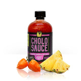 Cholo Sauce Pineapple Habanero Hot Sauce, Spicy Gourmet Condiment, Sweet Heat Blend, 8 Fl Oz Glass Bottle