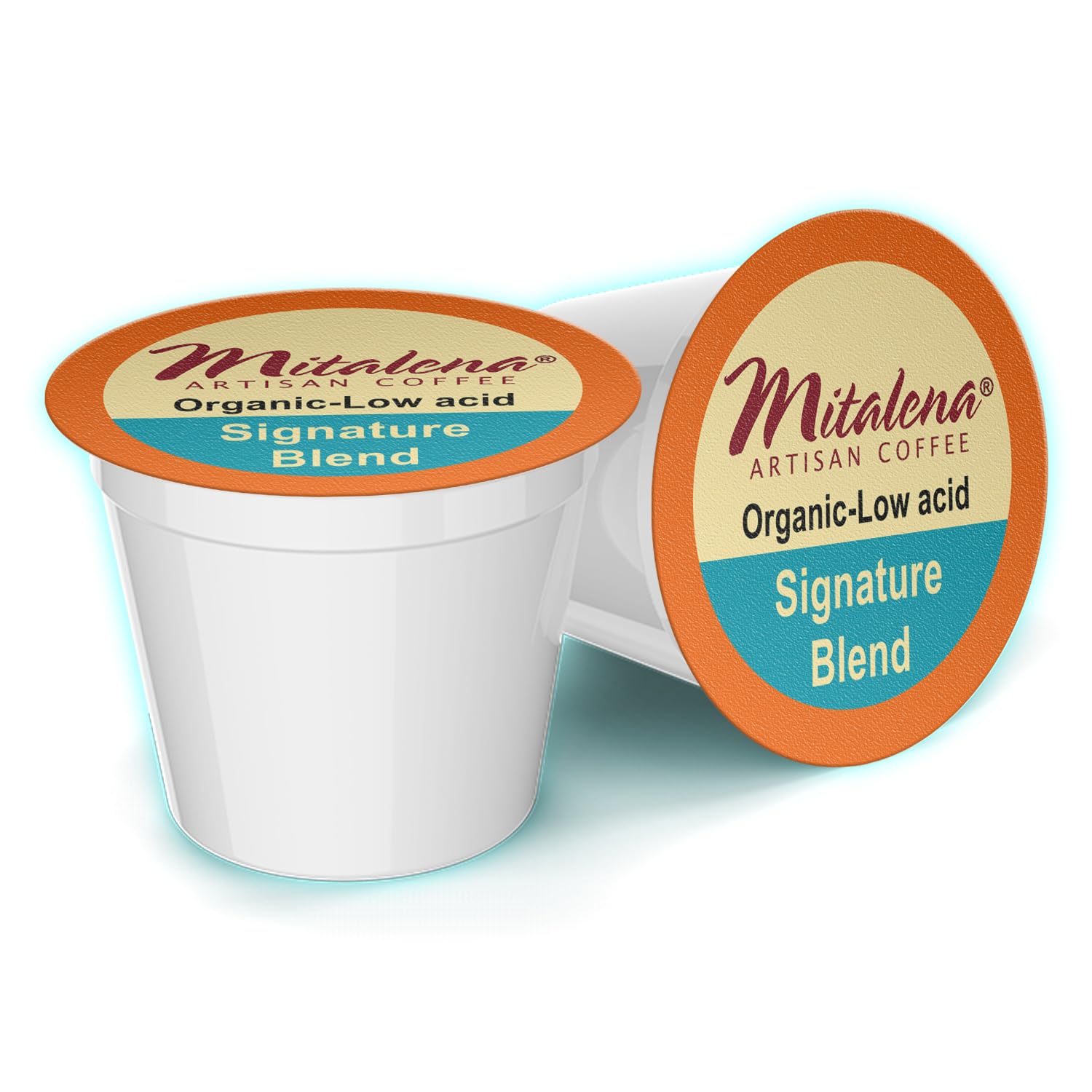 Mitalena Signature Blend 96 ct. Organic Low Acid Coffee Pods - Compatible with Keurig Coffee Maker - 100% Arabica