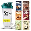 Keto Chow Essentials Kit Meal Replacement Shake Powders, Nutritionally Complete Low Carb Meal, High Protein Breakfast or Lunch Replacement, Gluten