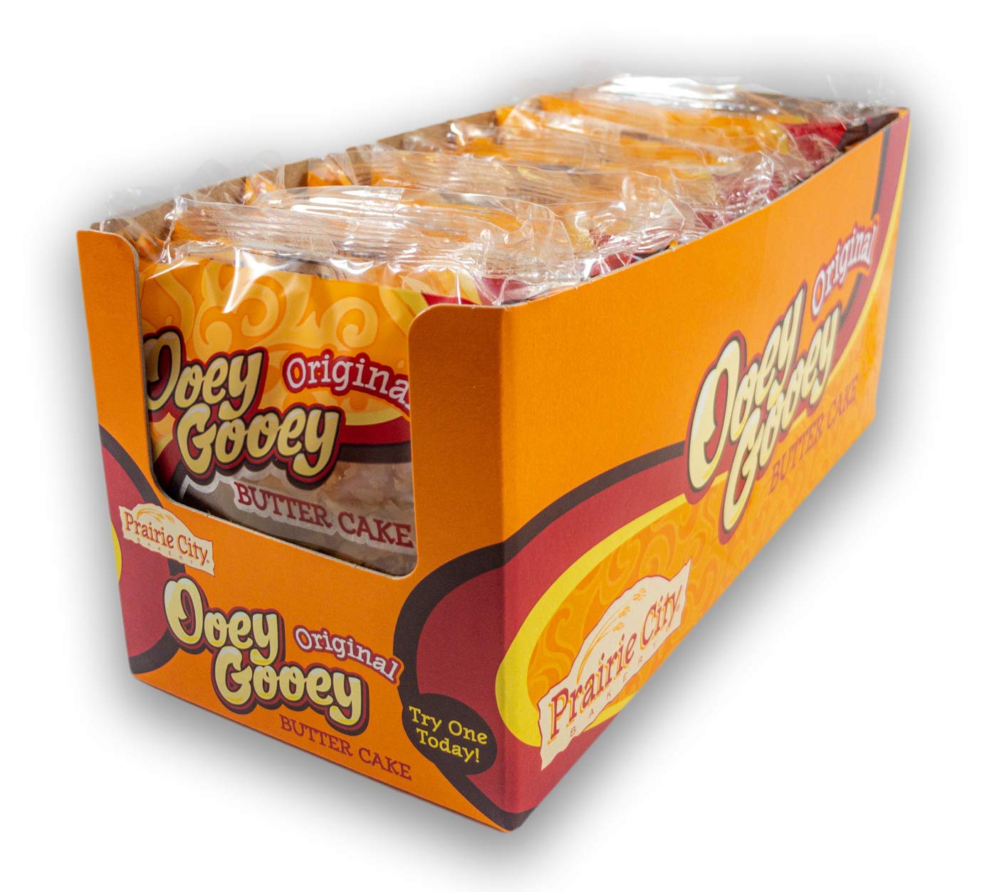 Prairie City Bakery Ooey Gooey Butter Cake Individually Wrapped On The Go Dessert Sweet Treats Perfect For Snacking 2 Ounce Snack Cakes Pack of 10