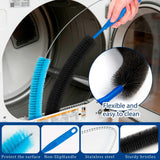 Dryer Vent Cleaner Kit,4 Pieces Dryer Lint Cleaner Vacuum Attachment & Brush Tool-Dryer Vent Cleaning Kit for Front Load,Dryer Lint Trap Cleaner