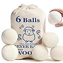 Wool Dryer Balls, New Zealand Dryer Balls Laundry Reusable Reduce Static Cling, Dryer Ball to Reduce Wrinkles & Shorten Drying Time, Drying Balls