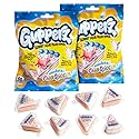 Cakesplosion Liquid Candies (Pack of 12) - Birthday Cake and Strawberry Bursting Gummies with Juicy Center - Perfect for Parties, Candy Buffets