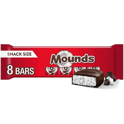 MOUNDS Coconut and Dark Chocolatey Snack Size, Candy Bars, 0.6 oz (8 Count)