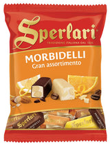 SPERLARI CHOCOLATE - COATED SOFT NOUGAT BITES WITH ALMONDS 4.12oz.(117gr.)