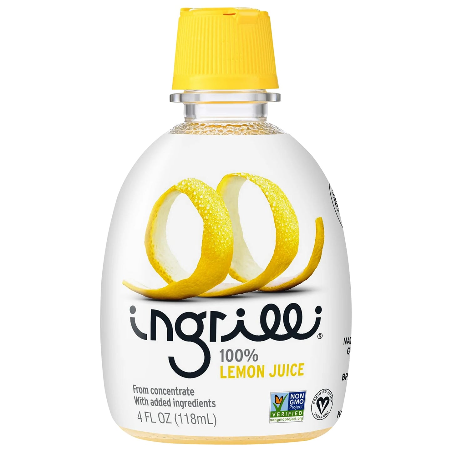 Ingrilli 100% Lemon Juice from Concentrate, 4 Fl Oz Bottle (Pack of 24)