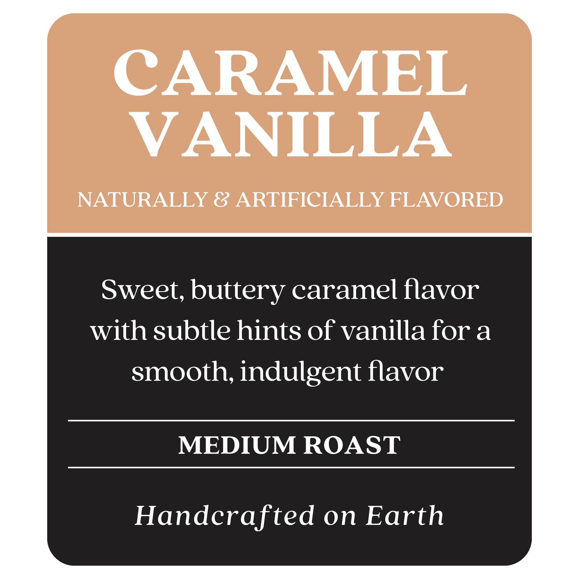 Copper Moon Medium Roast Ground Coffee, Caramel Vanilla Blend, 12 Ounce Bag