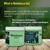 Melaleuca Gel All Natural Air Purifier, Odor Removing Freshener with 100% Australian Tea Tree Essential Oil. Clean air in moist basements, RV's
