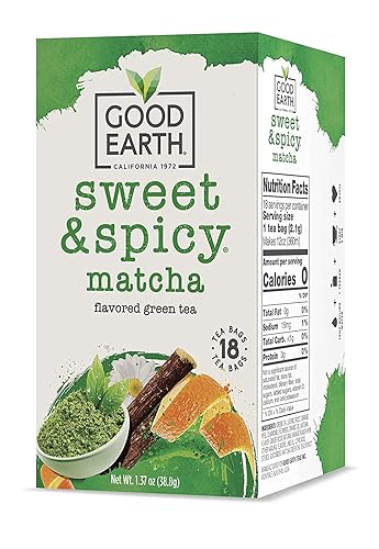 Good Earth Matcha Maker Green Tea, 18 Count Tea Bags (Pack of 6) by Good Earth [Foods]…