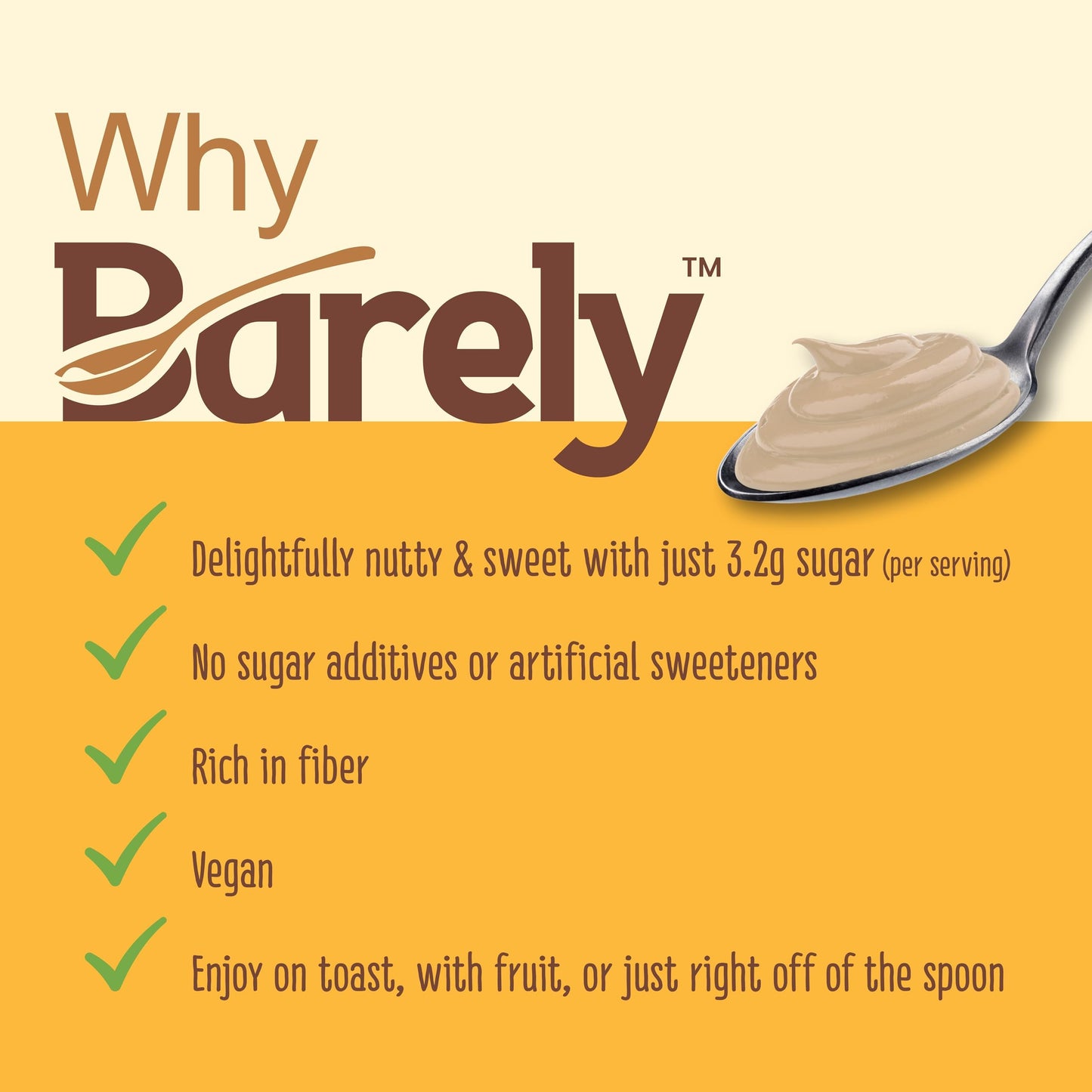 Sweet Mediterranean Sesame Spread by Barely, Low Sugar & No Artificial Sweeteners, Keto Friendly, Deliciously Nutty & Sweet Halva Spread, 3.2 g Cane