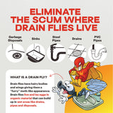 Scum King Drain Cleaner | Fast-Acting Clog Remover & Deodorizer - Liquid Sink, Shower & Garbage Disposal Unclogger | Remove Organic Scum, Hair
