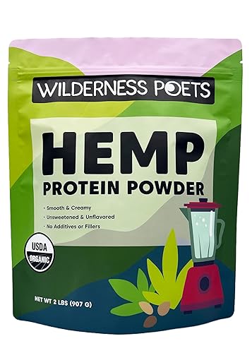 Wilderness Poets, Organic Hemp Protein Powder, 32 Ounce - 2 Pound
