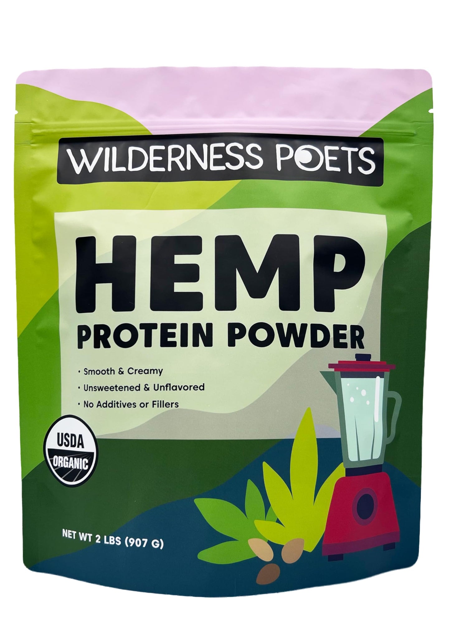Wilderness Poets, Organic Hemp Protein Powder, 32 Ounce - 2 Pound