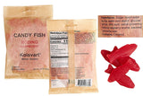 Kolsvart Swedish Gummy Fish & Licorice Candy | Vegan & Gluten Free | 4.2 OZ | Pack of 5 | Raspberry