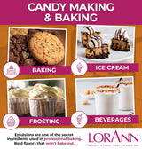 LorAnn Oils Cookie Butter Bakery Emulsion: True Essence, Ideal for Boosting Fruit Tones in Cakes, Cookies & Desserts, Gluten-Free, Keto-Friendly, Extract Substitute Essential for Your Kitchen, 4 Oz