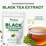 Instant Black Tea Extract Powder, Unsweetened Iced Tea Extract Powder from Real Black Tea Leaves for Hot or Cold Drinks, Instant Black Tea Mix