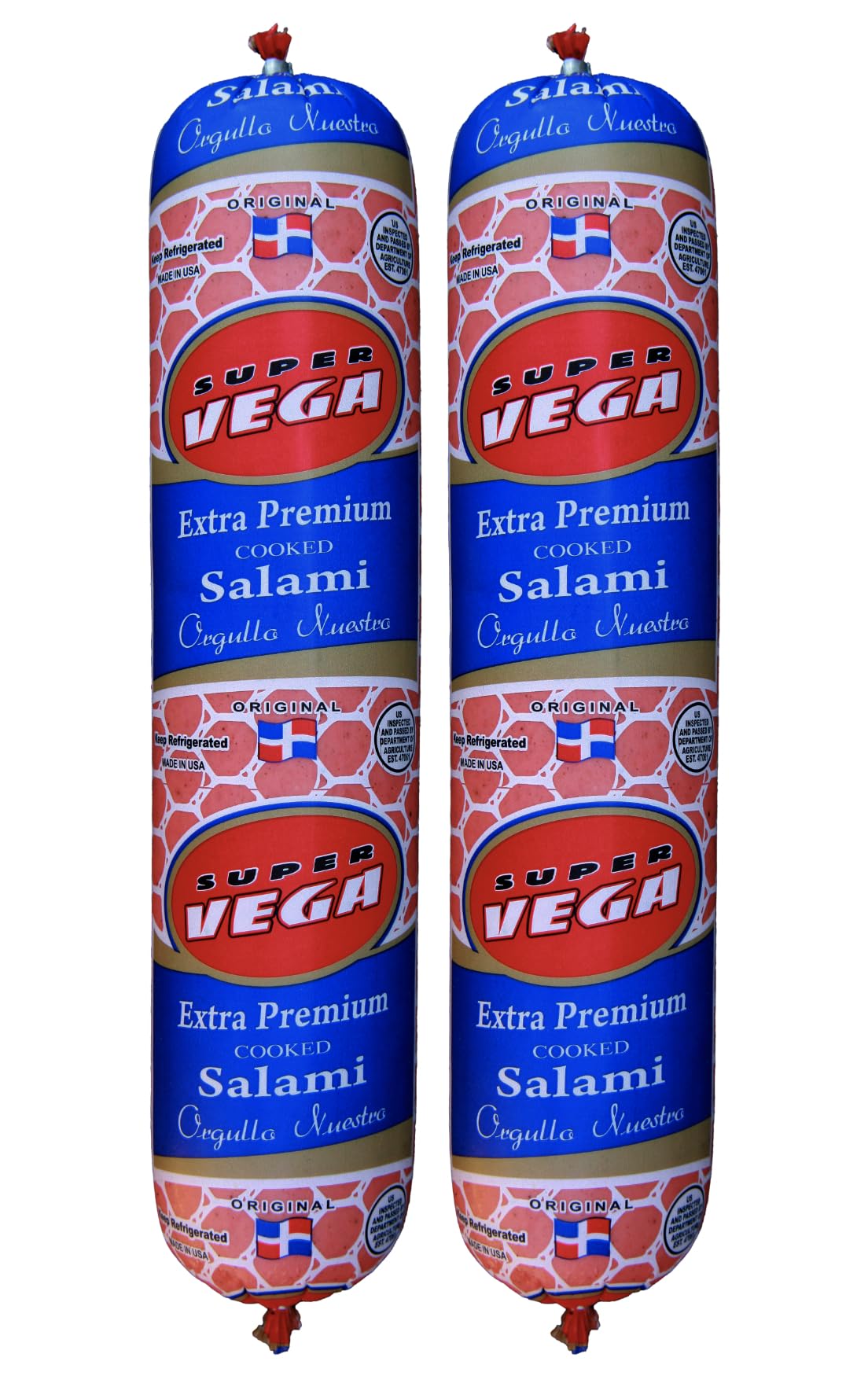 Super Vega Extra Premium Salami - 2 Pack (2lb Each)