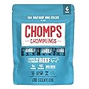 CHOMPS Chomplings Sea Salt Beef Mini Sticks 6 in one pack, 3 OZ