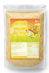 Nice Witch’s Rice Bran Powder 8 oz (227g), 100% Pure Raw Rice Bran, Edible & Multi-Purpose, For Smoothies, Baking