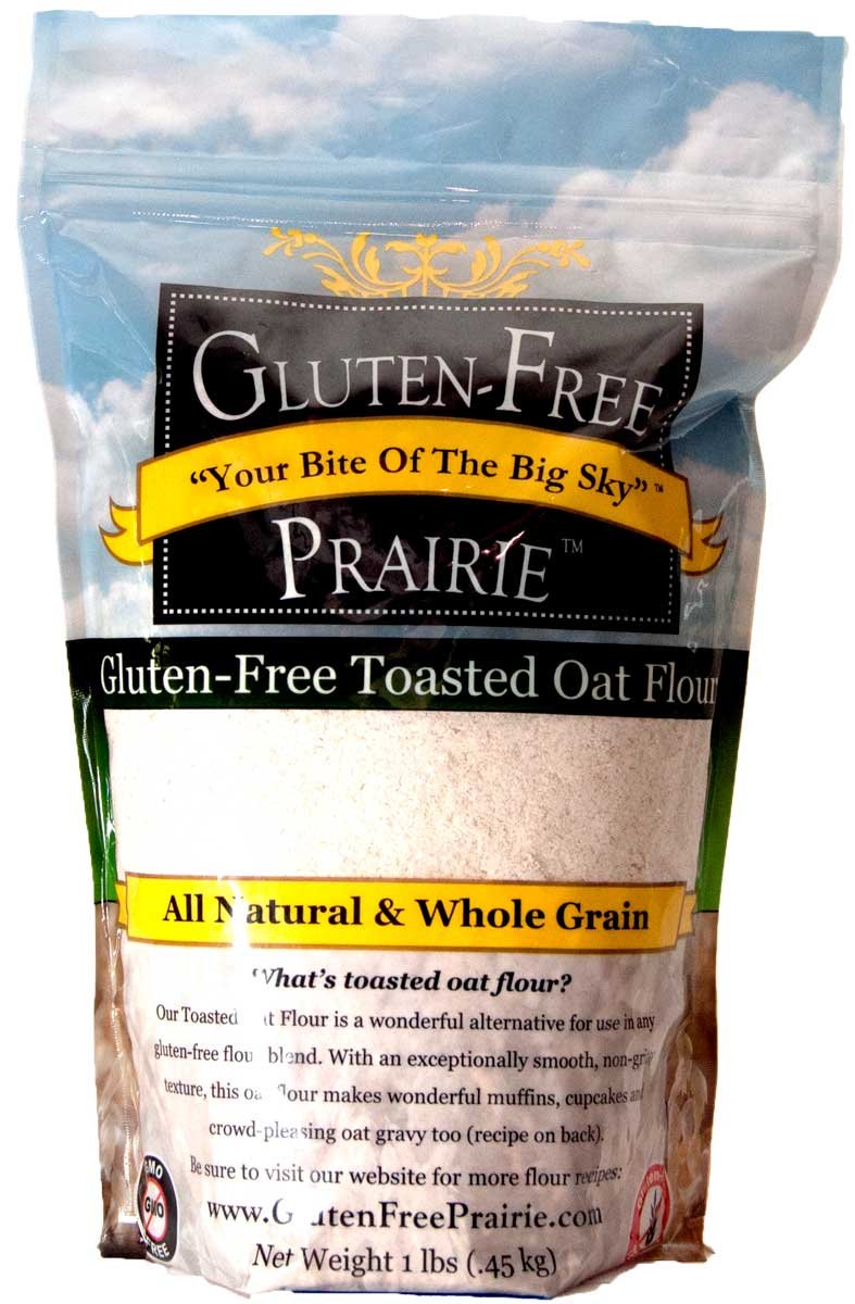 Gluten-Free Prairie Toasted Oat Flour, Certified Gluten Free Purity Protocol, Non-GMO, Vegan, 1 Pound