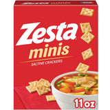 Zesta Minis Saltine Crackers, Soup Crackers, Lunch Snacks, Original, 11oz Box (1 Box)