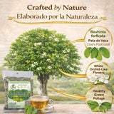 Pata de Vaca Herbal Tea 4 oz (113g) - 100% Natural Cow's Foot Leaves (Bauhinia forficata) - Traditional Loose Leaf Tea from Mexico - Caffeine-Free