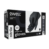 OWELL® Professional Grade Black Disposable Nitrile Gloves MEDIUM, 100 ct - 4 Mil Food Safe, Medical Exam, Powder-Free, Latex-Free, Chemical Resistant