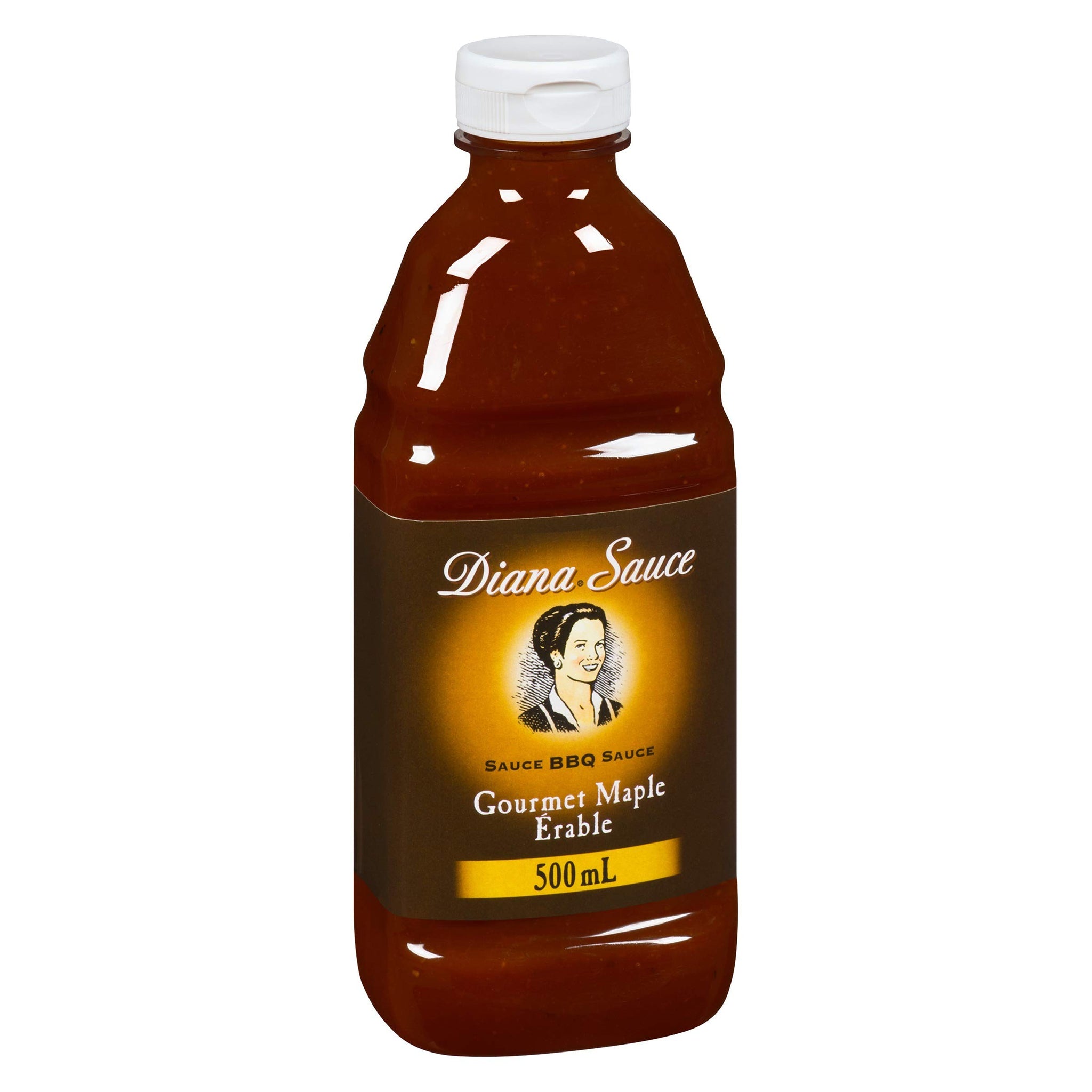 DIANA BBQ Sauce, Maple Syrup, 500ml/16.90 Fluid Ounces {Imported from Canada}