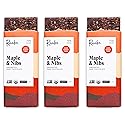 Raaka Chocolate Maple & Nibs, 75% Cacao Dark Chocolate | Gourmet Dark Chocolate Gift | Organic, Paleo, Vegan, Fair Trade, Soy Free, Non GMO, Gluten