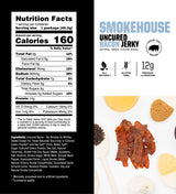 SAVAGE Bacon Jerky Variety - Sizzlin Maple, Bourbon Glaze, Smokehouse, Sgt. Pepper (Pack of 4) - Gluten Free, High Protein, Low Calorie